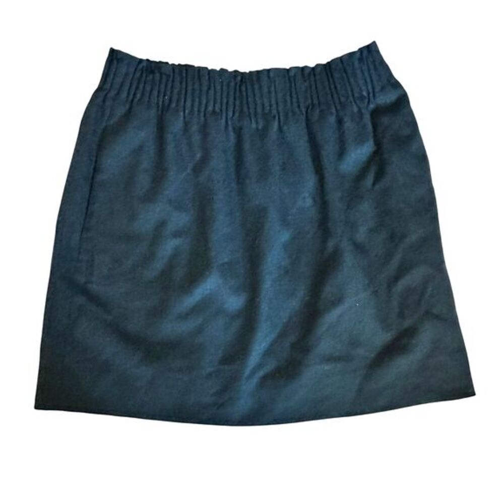 J. Crew Green Women's‎ Short Wool Blend Lined Elastic Waist Skirt Size 6